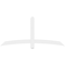 Ekena Millwork Bellingham Architectural Grade PVC Gable Bracket, 72"W x 33"H x 2"D x 4"F, 11/12 Pitch GBP072X33X0204BEL00 - alternate 3